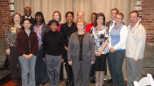 Nine teachers from the Augusta-Fort Gordon area receive 2011 Science Teaching Tool awards from chapter officers and sponsors in January.